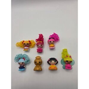 Lalaloopsy Tinies Miniature Doll Lot with Hair Goldie Luxe Gold Princess /NN